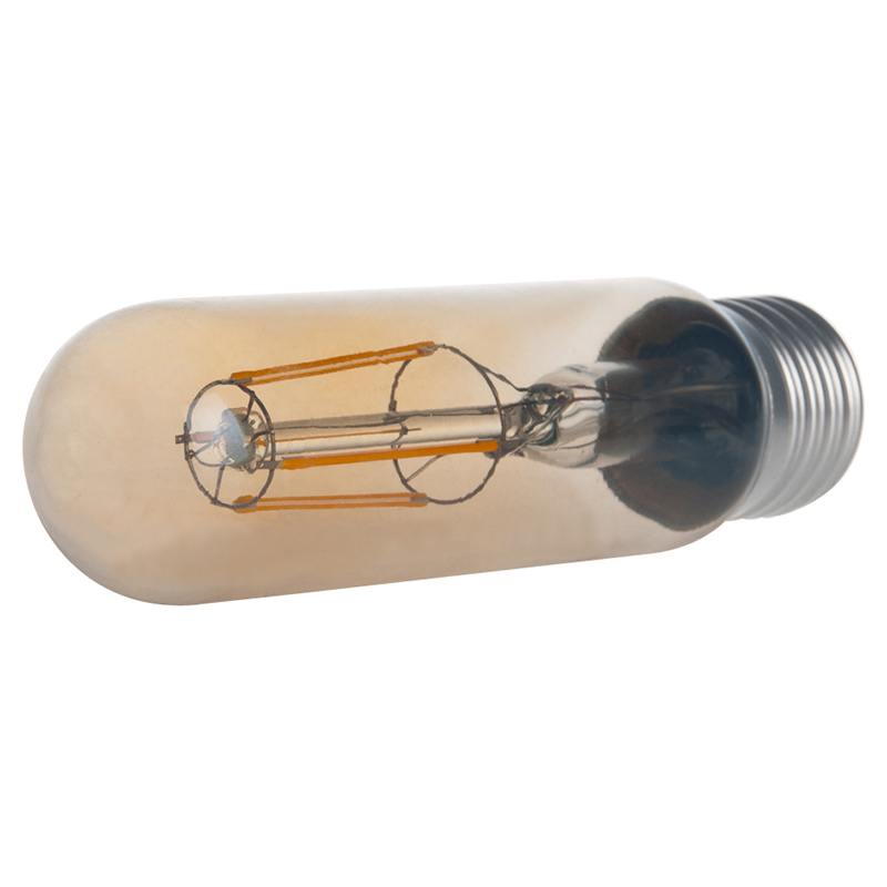 Gold Tint T10 E26/E27 4W LED Vintage Antique Filament Light Bulb, 40W Equivalent, 4-Pack